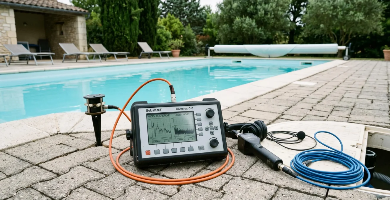 Équipement d'écoute acoustique professionnel (géophone numérique) pour localisation précise de fuites de canalisation